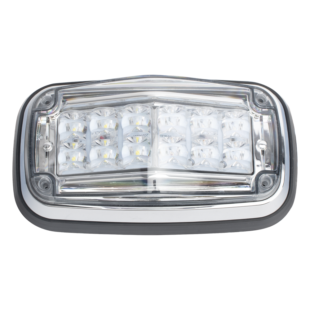 Luz de advertencia 8 X 4", Color Rojo / Claro, IP67, SAE, Ideal para Ambulancias