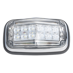 Luz de advertencia 8 X 4", Color Rojo / Claro, IP67, SAE, Ideal para Ambulancias