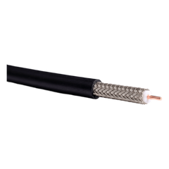 Carrete de 305 Metros (1000 Pies) de Cable Coaxial Tipo RG-58, Conductor de Cobre Sólido