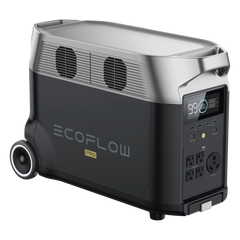 Estación de Energía Portátil DELTA PRO 3600Wh Litio LFP / 5 AC 3600W (7200W Pico) / 2 USB-C 200W / Capacidad para Aumentar Respaldo / Cargador de Coche 10A a 12.6V / Conectividad WiFi y Bluetooth (App) / Carga Solar 1600W Max.