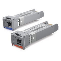 UFiber Módulo SFP+, transceptor MiniGibic MonoModo 10 Gbps, distancia 10 km, un conector LC. Incluye 2 piezas