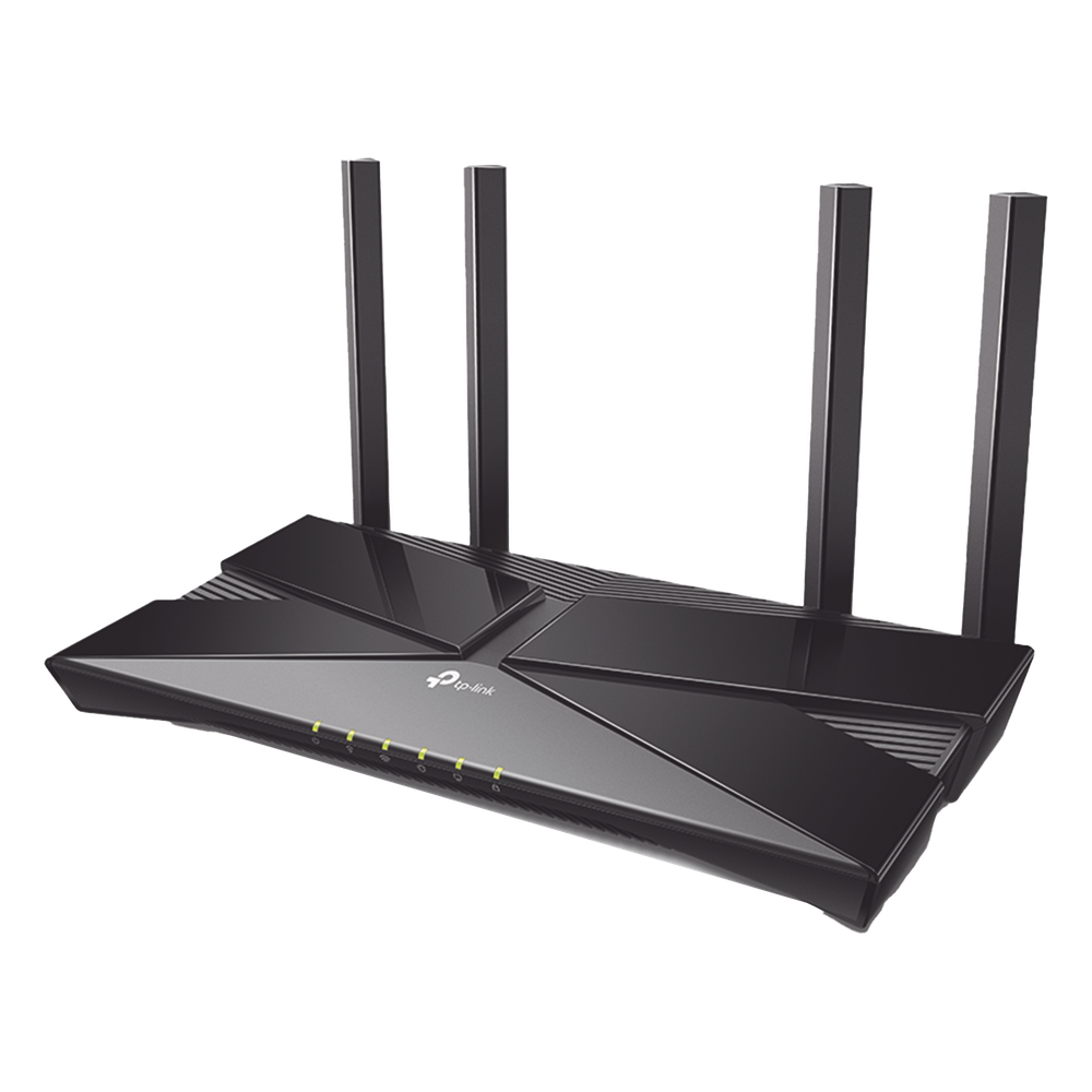 Router WiFi6 AX1800 / MIMO 2X2 / EasyMesh / 1 Puertos Gigabit WAN + 4 Puertos Gigabit LAN / OFDMA / Beamforming / WPA3 / Tether App / HomeShield