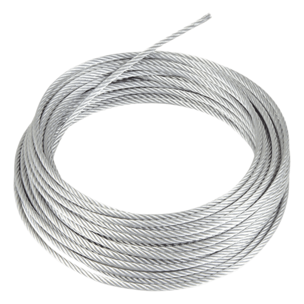 Rollo o carrete de 30 Metros de Retenida de 1/8" de Alta Resistencia, Galvanizado clase A.