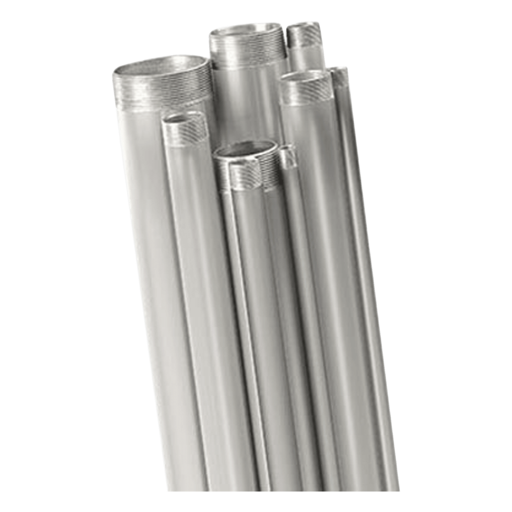 Tubo conduit rígido de aluminio de 3” (76.2 mm) de 3.05 mts con cople.