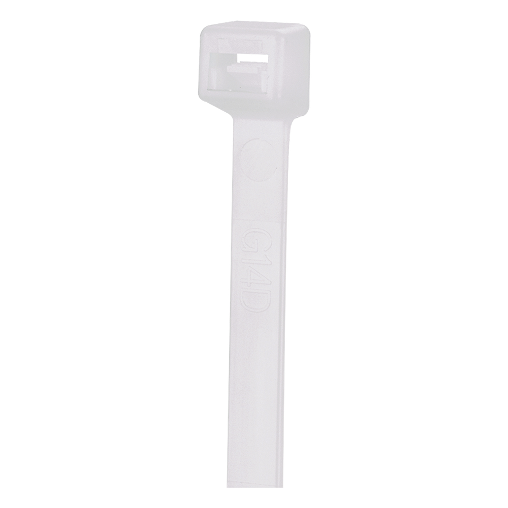 Cincho de Nylon 6.6 StrongHold™, 200mm largo x 2.5mm ancho, Color Natural, Plenum, Paquete de 100pz