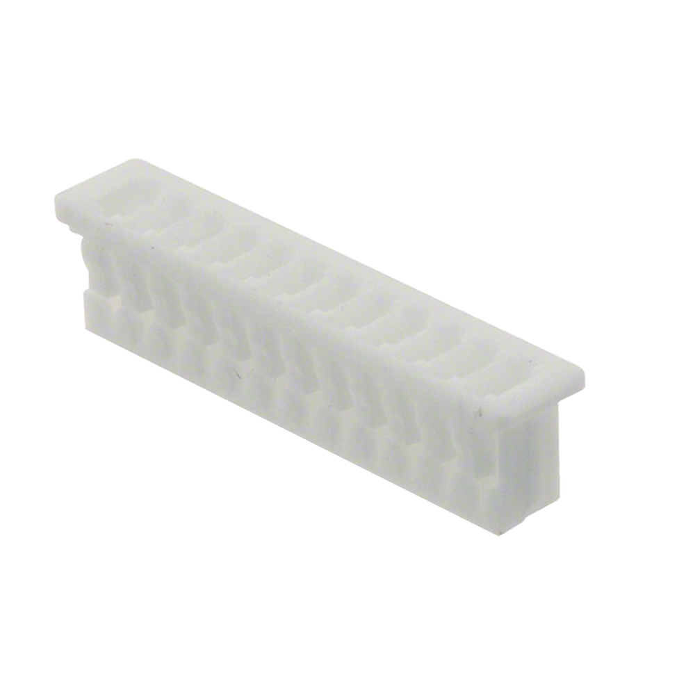 Conector Receptáculo MOLEX de 12 terminales, separación de 1.25 mm entre pines y uso en arneses de Móviles KENWOOD Series 102.