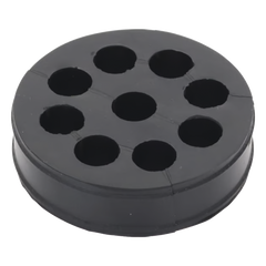 Inserto de Caucho de 4" Con Nueve Orificios para Cable de 1/2 in