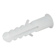 Taquete blanco #6 / Bolsa con 25 piezas.