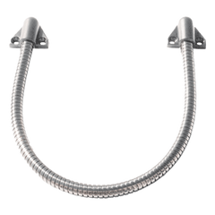 Loop Pasacable Color Plateado para Puertas / Acero Inoxidable / Ideal para Control de Acceso / Tapas de Plástico