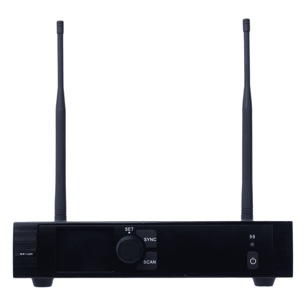 Receptor Inalámbrico Un Canal EP-591U | Transmisión Digital U-Band 540-690 MHz | Modulación PI/4-DQPSK | Pantalla TFT-LCD 2.2" | Salida Balanceada y Desbalanceada | Encripción de Audio | Escaneo de Frecuencia
