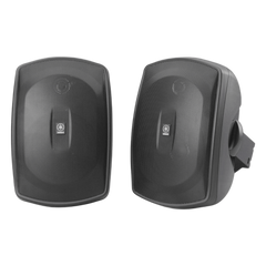 Altavoz de Montaje en Superficie de 2 vias, Woofer 5 in, Tweeter 0.5 in, Semi-Exterior, 6 ohms, Par Color Negro