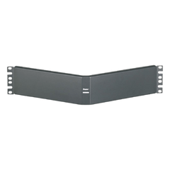 Tapa Ciega Para Rack Estándar de 19in, Angulado, de Acero, 2UR, Color Negro