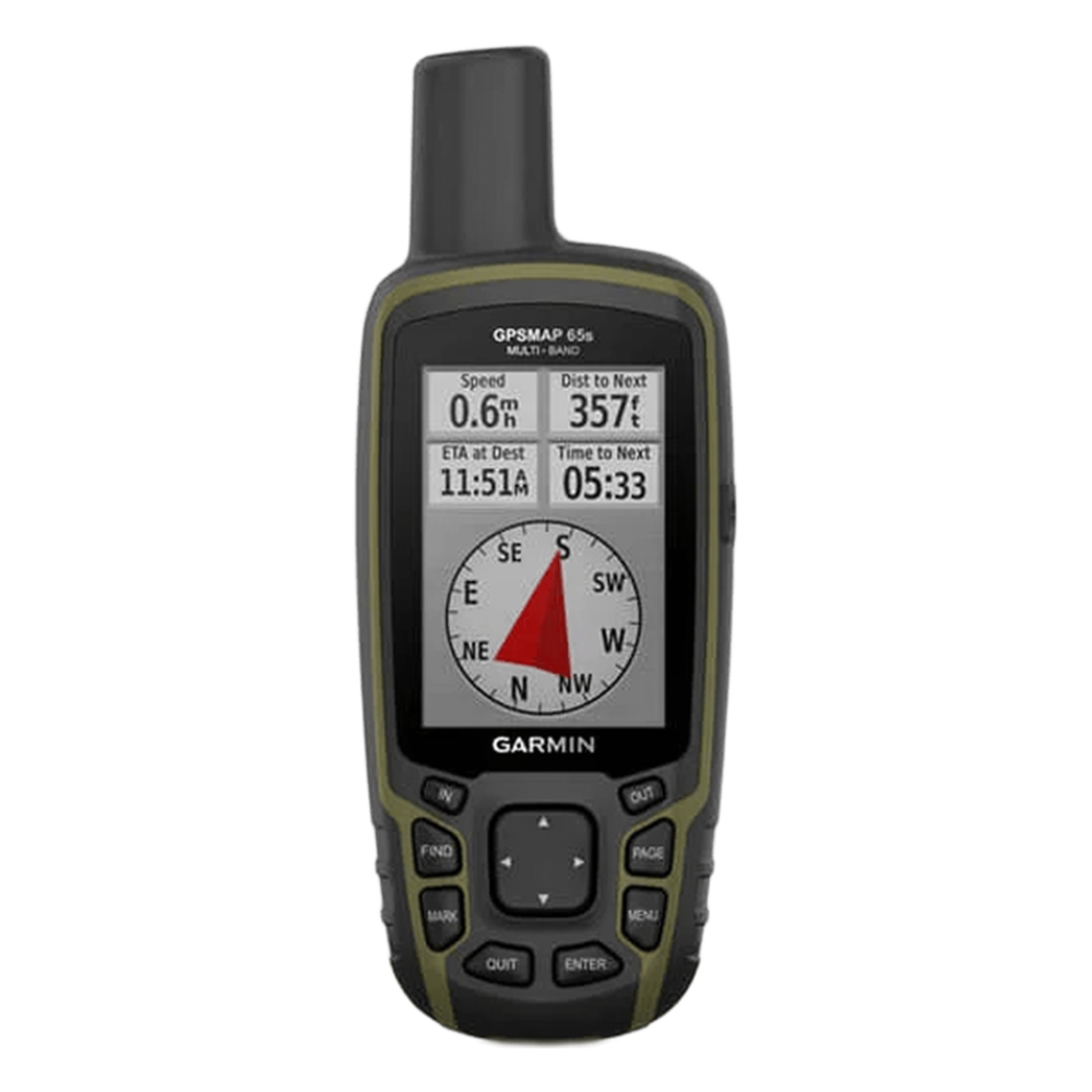 GPSMAP 65S Portátil para Actividades Outdoor / Pantalla TFT Transflectiva 2.6 Pulgadas / Resolución 160x240 Pixeles / Brújula de 3 Ejes / Altímetro Barométrico / Compatible con GPS, GLONASS, Galileo, QZSS / Memoria 16 GB