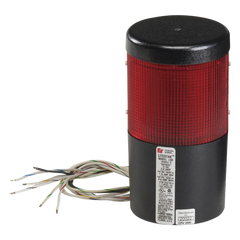Modelo LSLD-120-R / Módulo de Luz LED / 120VAC / Lente Roja / Hasta 5 Módulos Apilables / Montaje en Tubería o Superficie