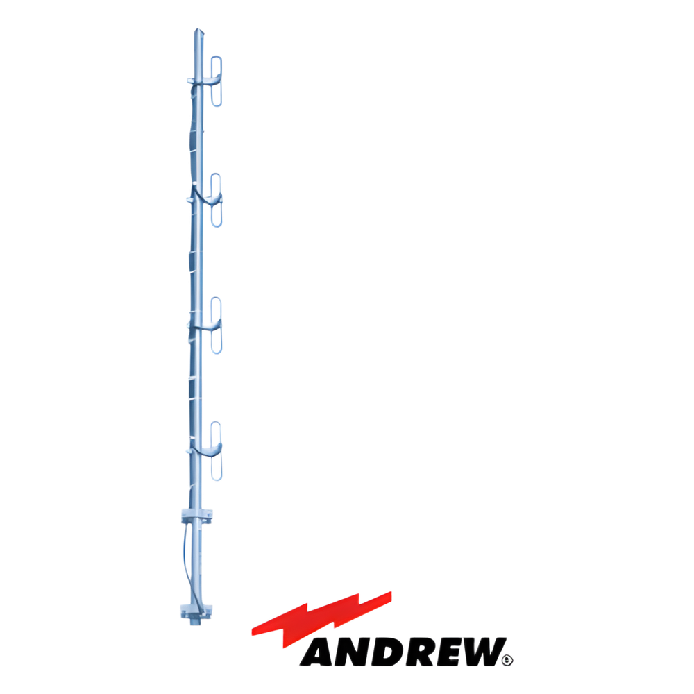 Antena base de 4 dipolos, rango de frecuencia 450 - 470 MHz, alta ganancia