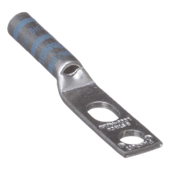 Zapata de compresión LCC6-14JAW-l para cal. 6 Awg, Doble barreno para tornillo prisionero de 1/4, 1 pz