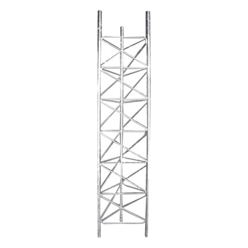 Tramo de Torre de 3 m x 60 cm de Ancho (Tubo 1 1/4" Ced. 40), Galvanizado por Inmersión en Caliente, Hasta 99 m de Elevación.