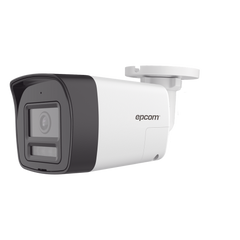[Audio Bidireccional + Dual Light + ColorVu] Bala TURBOHD 4K (8 Megapixel) / Lente 2.8 mm / 30 mts IR EXIR + 20 mts Luz Blanca / Micrófono y Bocina Integrado / Exterior IP67 / Metal / dWDR