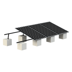 Montaje para Panel Solar, Riel "8" de 5400mm para Módulos con Espesor de 30-35mm, Velocidad de Viento Máx. 136km/h (20° a 45°) Con Anodizado Negro