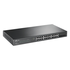 Switch PoE JetStream SDN Administrable 24 puertos 10/100/1000 Mbps + 4 puertos SFP, 24 puertos PoE, 250W, administración centralizada OMADA SDN
