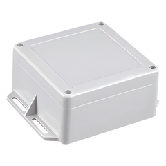 Gabinete Plástico Gris para Exterior (IP65) de 120 x 120 x 60 mm Cierre por Tornillos.