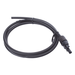 Cable Fotovoltaico 1.5 m, Negro, Calibre 10 AWG con Terminal MC4-H en un Extremo