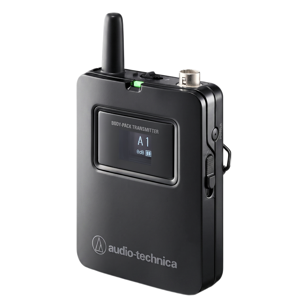 Transmisor Body-Pack Inalámbrico Digital | 2.4 GHz | 24-bit 48 kHz | Conector 4 Pines Locking | Pantalla OLED | Encriptación AES128
