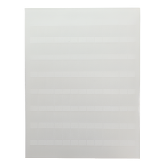 Hojas con 5000 Etiquetas Auto-Laminadas para Impresora Láser/Inyección de Tinta, para Cables de 3 a 7.1 mm de Diámetro (12 - 10 AWG), Color Blanco