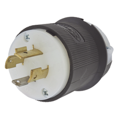 Clavija con Bloqueo de Media Vuelta Industrial 20 A 125/250 V CA / 3 Polos 4 Hilos / Nema L14-20P.