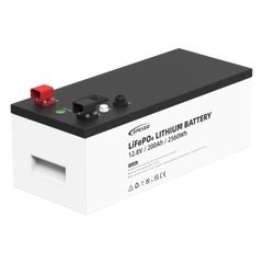 Batería de litio LiFeO4 12.8Vcc, 200Ah, 2.56Kwh, Pantalla LCD para Monitoreo Local, Carcasa Metálica