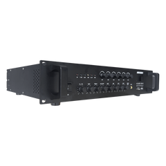 Amplificador de Audio | Bluetooth | 120 W | 6 Zonas con Control de Volumen Independiente | 70/ 100V COM | Montaje en Rack | Voceo y Musica Ambiental