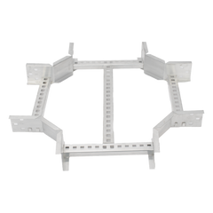 Derivación "X" Horizontal de Aluminio Perfil Z / Peralte 3 1/4" / Ancho 12"/ Radio 8" / Incluye Tornillería (CHXHEZ314R8X12AK)