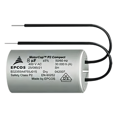 Capacitor de Arranque de 8uF, 400V Con Cables Para Barrera FAAC 615