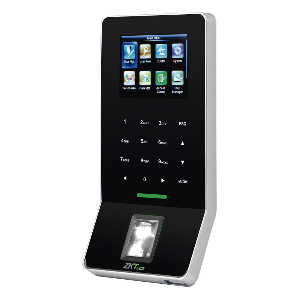 Terminal Biométrica de Huella / 3,000 Huellas 5,000 Tarjetas / WiFi / Pantalla 2.4" / TCP/IP RS485 / ADMS / Control de 1 Puerta