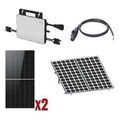 Kit Solar Interconexion  / 1kW  220Vca / Microinversores HOYMILES / Montaje Incluido