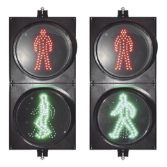 Semáforo Peatonal / Con Movimiento / Diámetro 20 Cm.