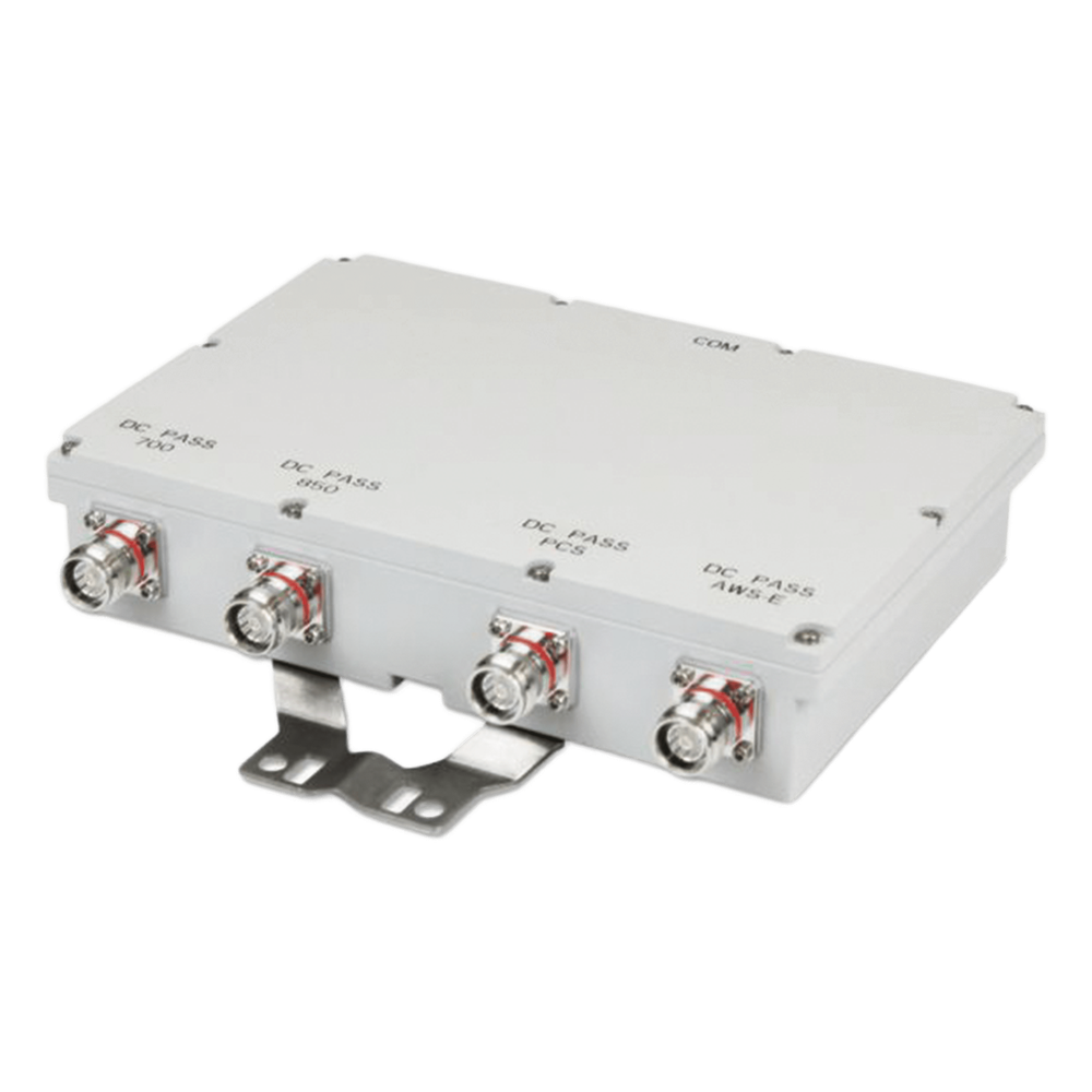 CUADRIPLEXOR 700/850/PCS/AWS 250W -161dBc 4.3-10 IP67 .