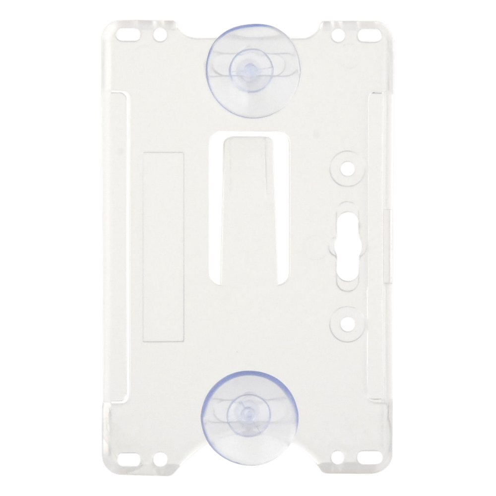 Porta tarjeta de plastico ABS / Transparente / Compatible con tarjetas ACCESSCARDEPC / PROCARDX o Formato CR80