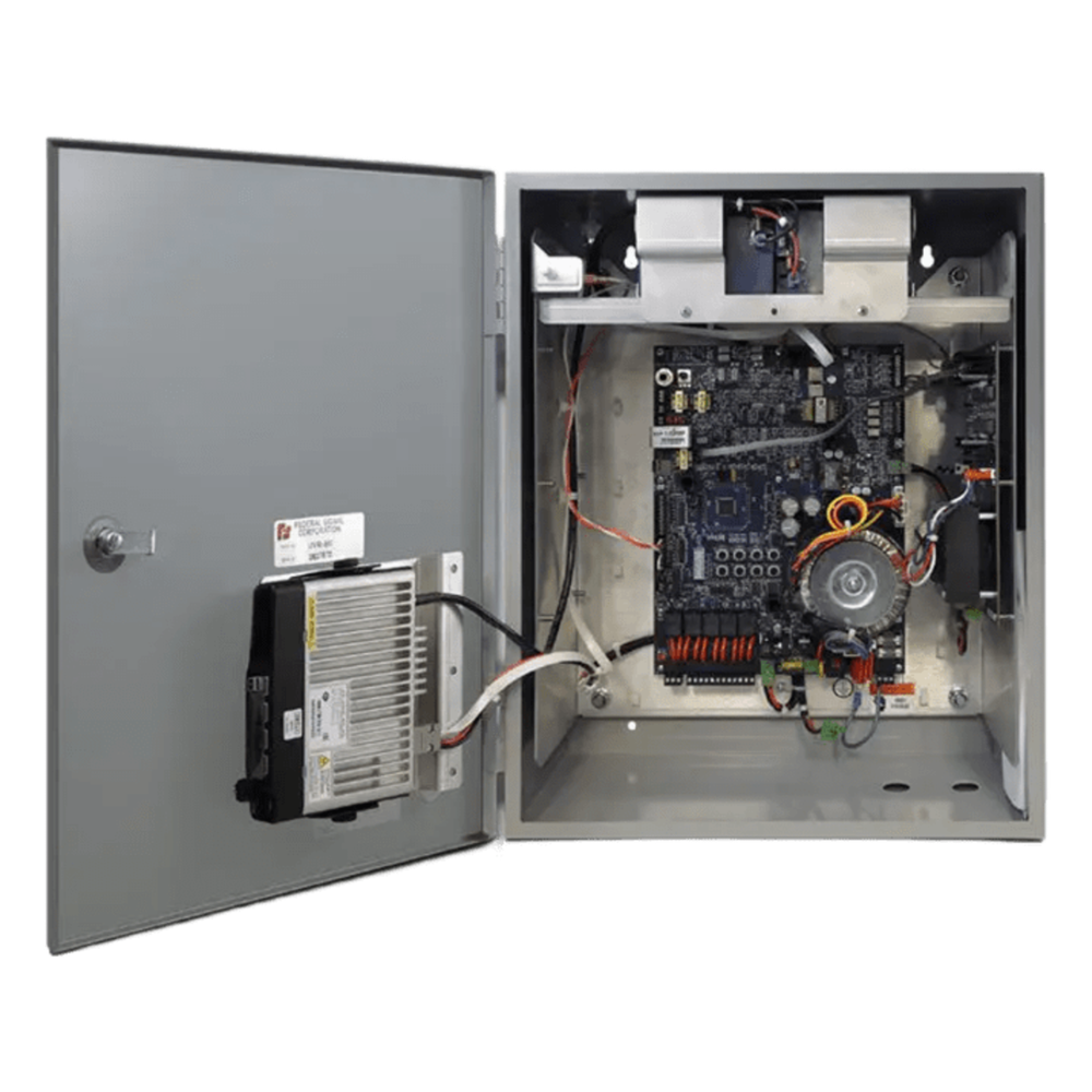 UltraVoice® UVRI-B: Controlador de 12 VCC con Autodiagnóstico y Amplificador Opcional de 100W