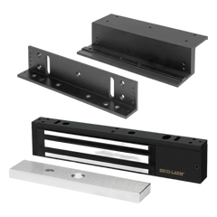 Kit Para Control de Acceso Incluye Chapa Magnética de 600 Lbs / Montaje En Z y L /  Uso Interior / Certificación UL / Color Negro / Diseño Elegante