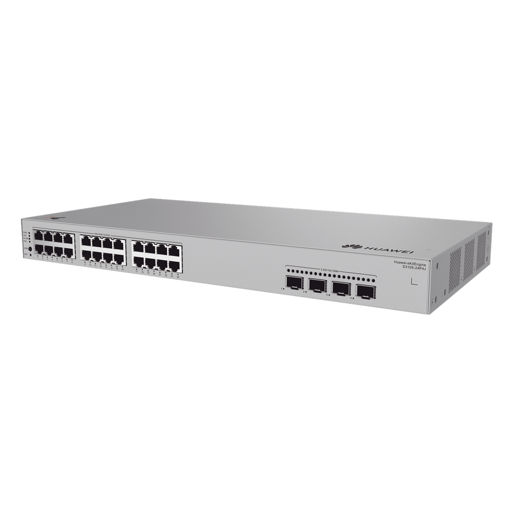 Switch de Acceso Gigabit Administrable PoE Capa 2+ / 24 puertos 10/100/1000 Mbps (PoE) / 4 Puertos 2.5GE SFP Uplink  / ERPS / Rutas Estáticas / PoE Perpetuo / 400 W / Administración Nube Gratis