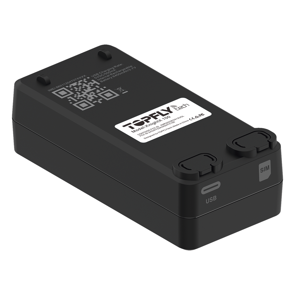 GPS / Receptor de Activos en Tiempo Real / KnightX 100 / Batería Recargable / Aplicaciones Amplias / GPS 4G / Botón de Pánico / Sonda de Temperatura Externa Opcional