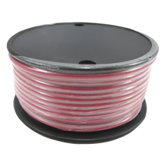 Rollo de cable grado marino calibre 14 en color rojo de 100 pies (30.48 m).