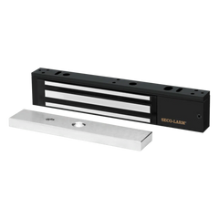 Chapa Magnética  600 Lbs / Led de Estatus / Color Negro /  Libre de Magnetismo Residual / Sensor de Adherencia / Diseño Elegante