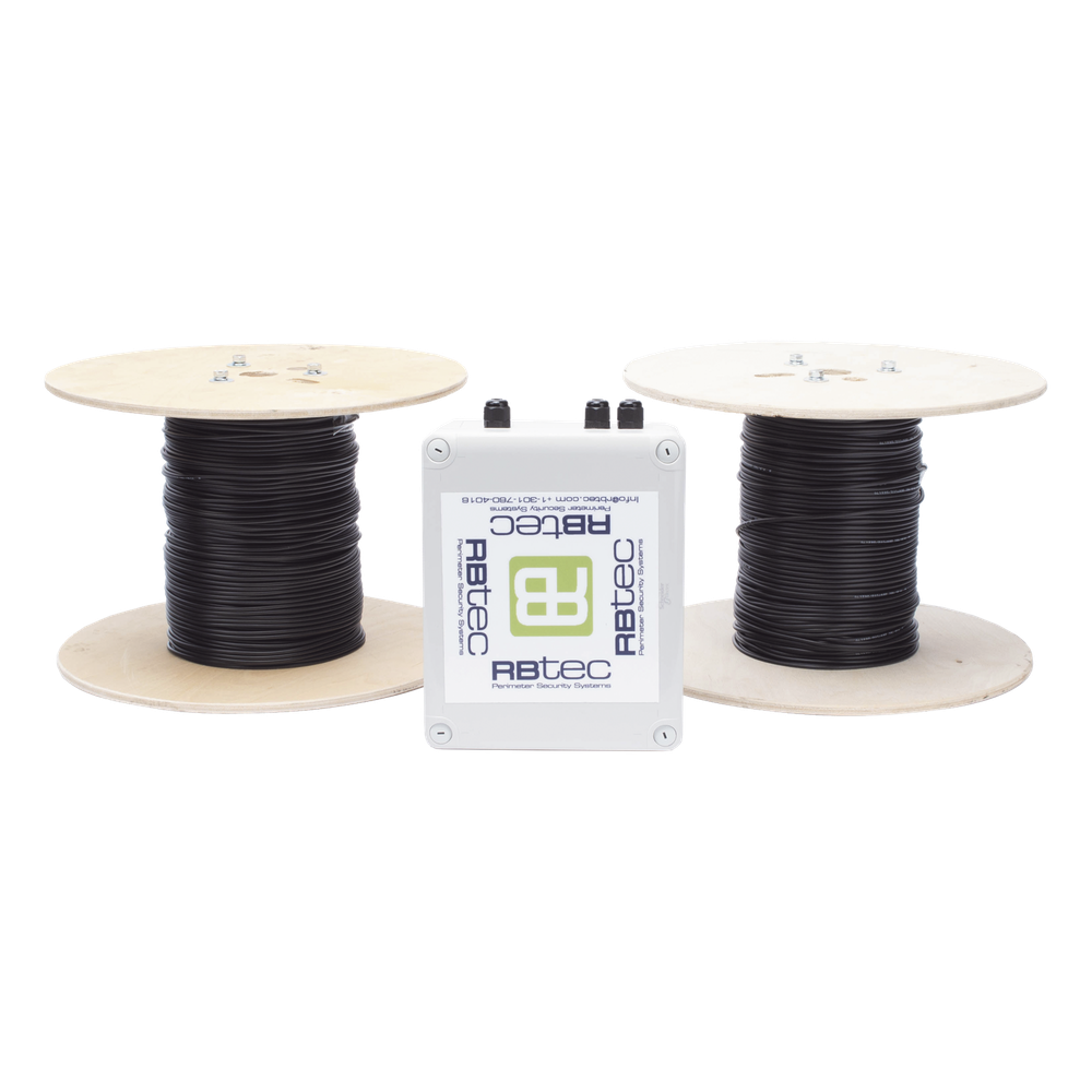 MICALERT Cable Sensor para Paredes, barandales, rejas rigidas / 2 zonas de 152 metros / 304 Metros de protección total/Tarjeta LPU400/Calibración via software