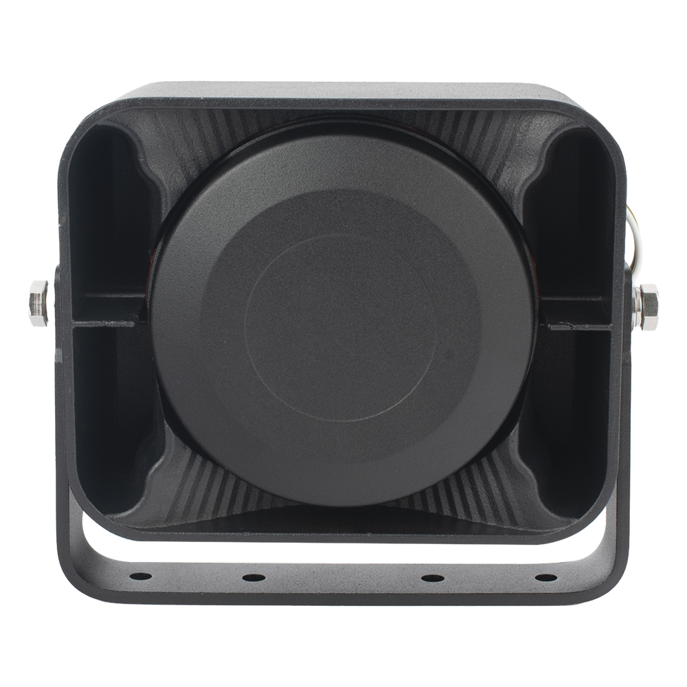 Bocina Compacta de Uso Rudo, 100 Watts de Potencia, Ideal para Vehículos de Encubierto, 8 Ohms de Impedancia