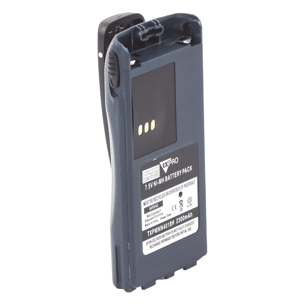 Batería de Ni-MH, 2300mAh para radios PRO-3150/ CT150/ 250/ 450/ P040/ 080/ 885/ GP308, Clip incluido
