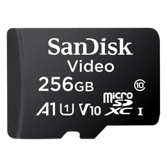 Memoria microSD SanDisk 256GB / Alta Resistencia / Videovigilancia / Clase 10
