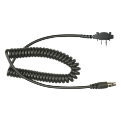 Cable resistente al fuego (UL-914), para auricular HDS-EMB con atenuación de ruido para radios Icom IC-2000/3003/3013/3021/3103/4003/4013/4021/4031/4103/4210/4230, IC-F14, IC-F1000/2000/S/T