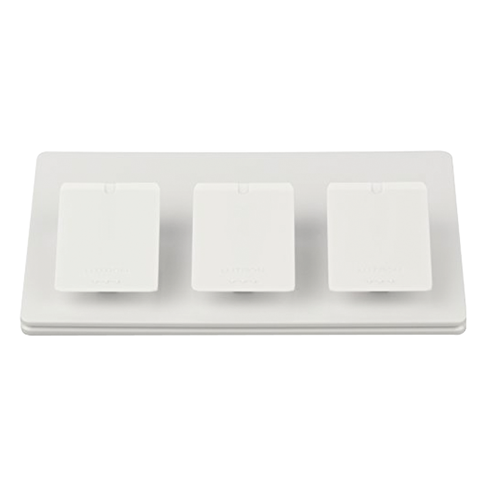 Pedestal de mesa triple para controles Pico, mantiene tres controles fijos y accesibles sobre escritorio o buró, acabado brillante color blanco